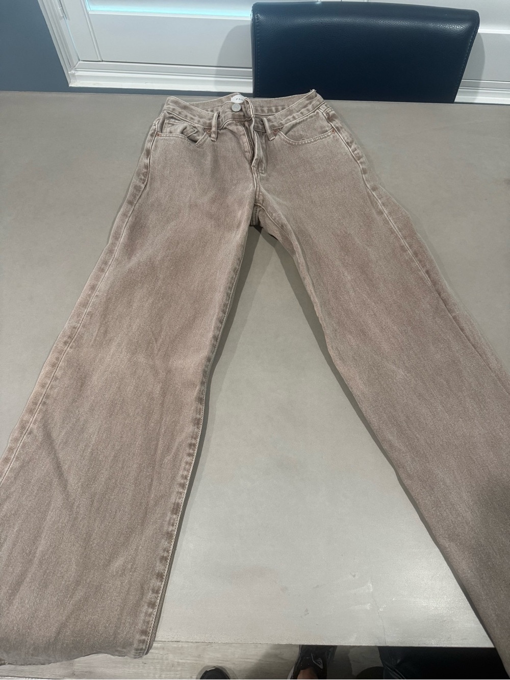 Women’s PacSun Taupe Straight-Leg Jeans 22”-